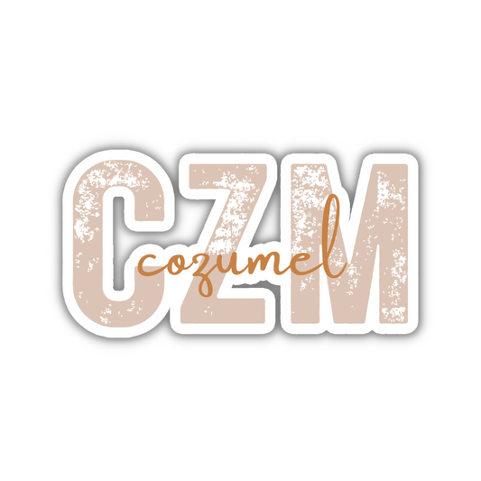 CZM Cozumel Airport Code Sticker