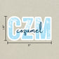 CZM Cozumel Airport Code Sticker