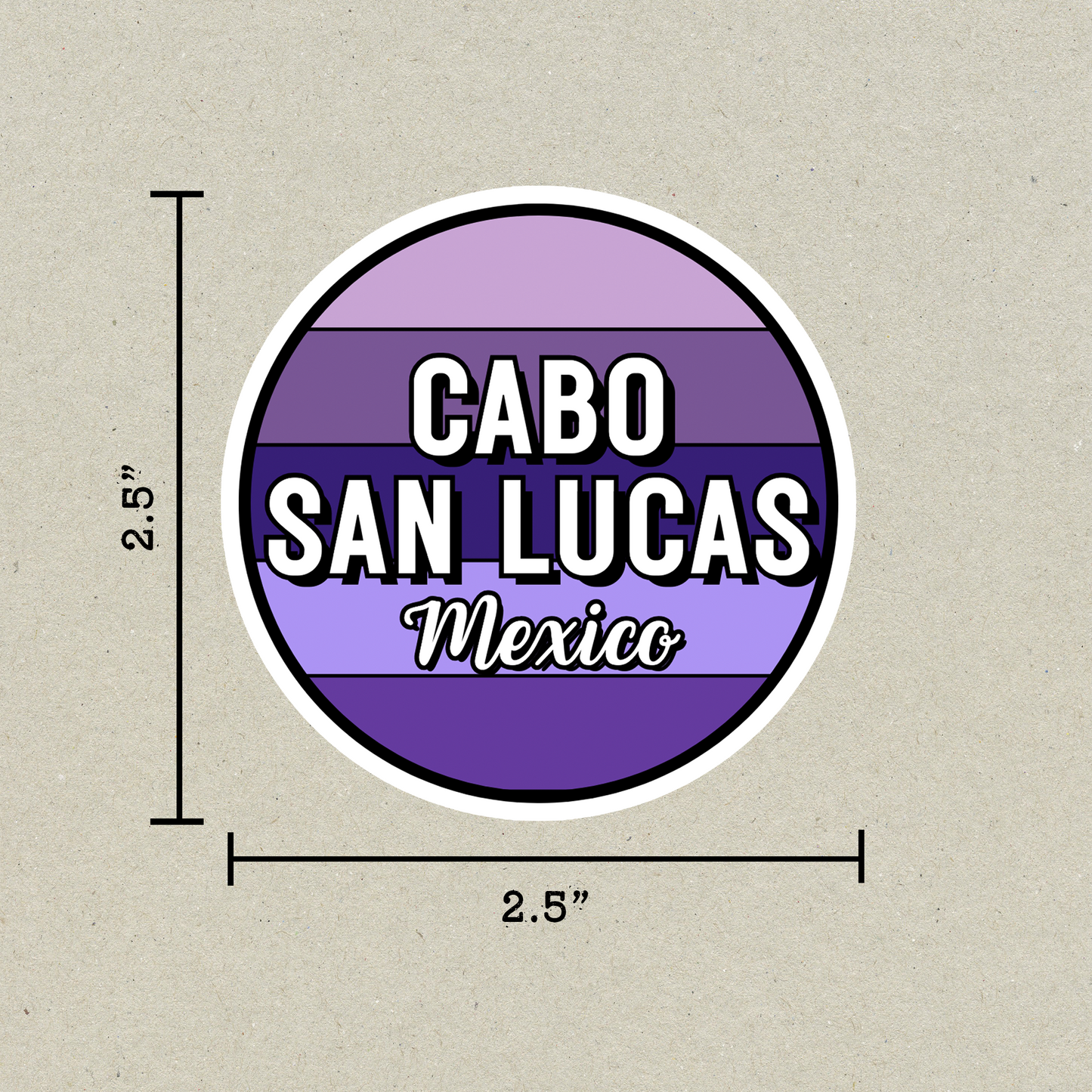 Cabo San Lucas, Mexico Circle Sticker