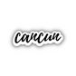 Cancun Cursive Sticker