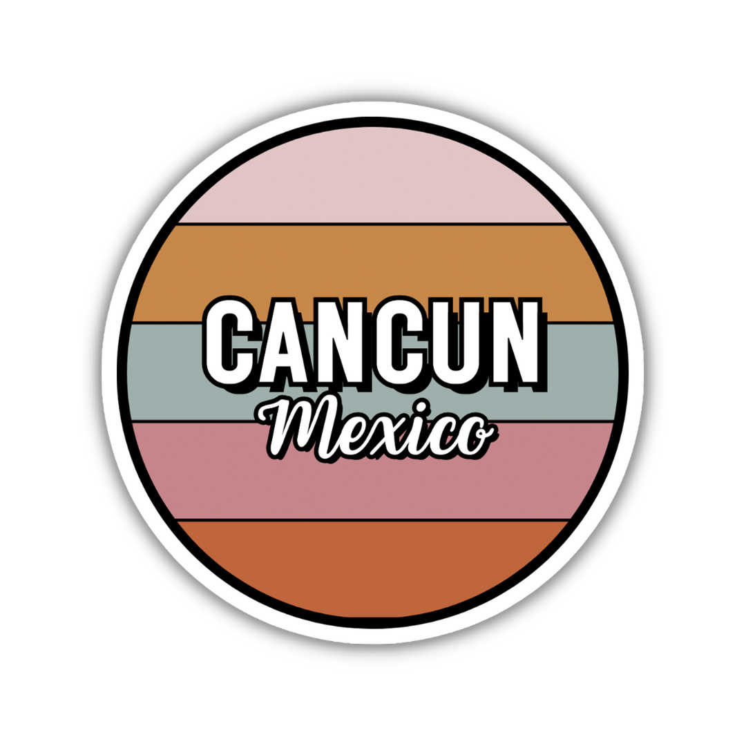 Cancun, Mexico Circle Sticker