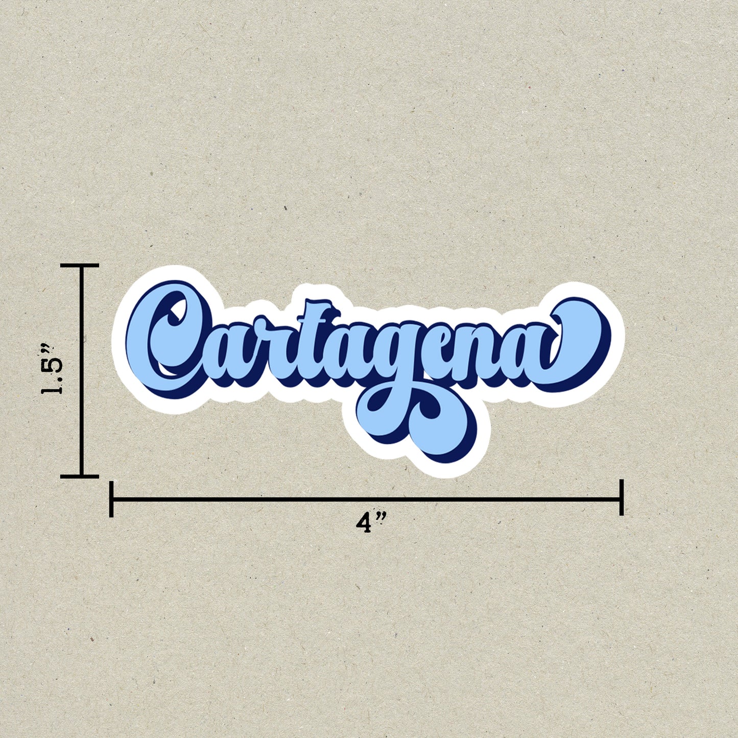 Cartagena Vintage Sticker