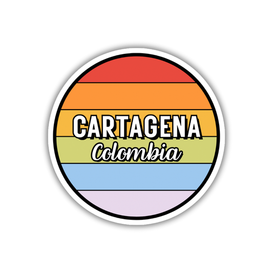 Cartagena, Colombia Circle Sticker