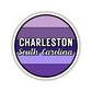 Charleston, South Carolina Circle Sticker