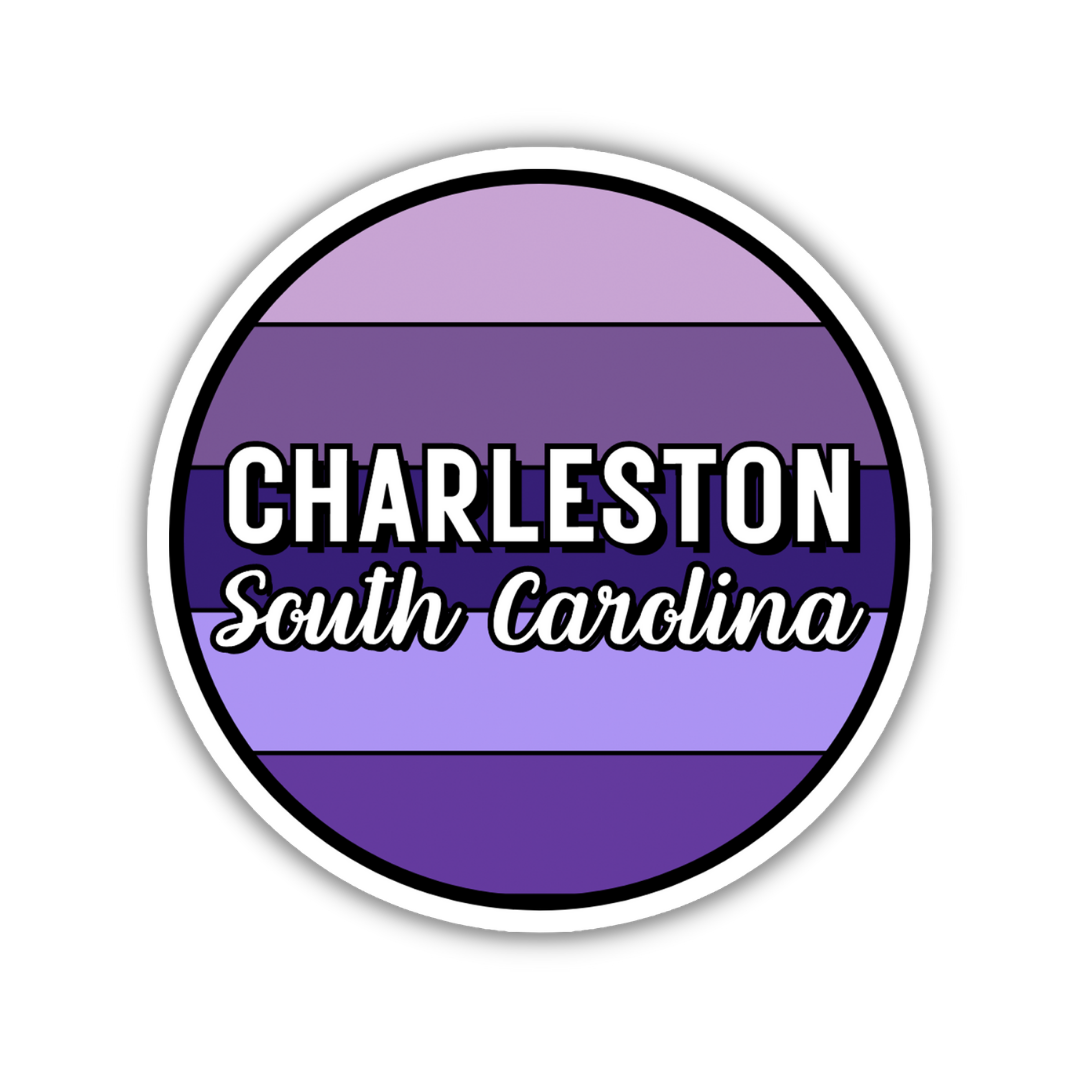 Charleston, South Carolina Circle Sticker