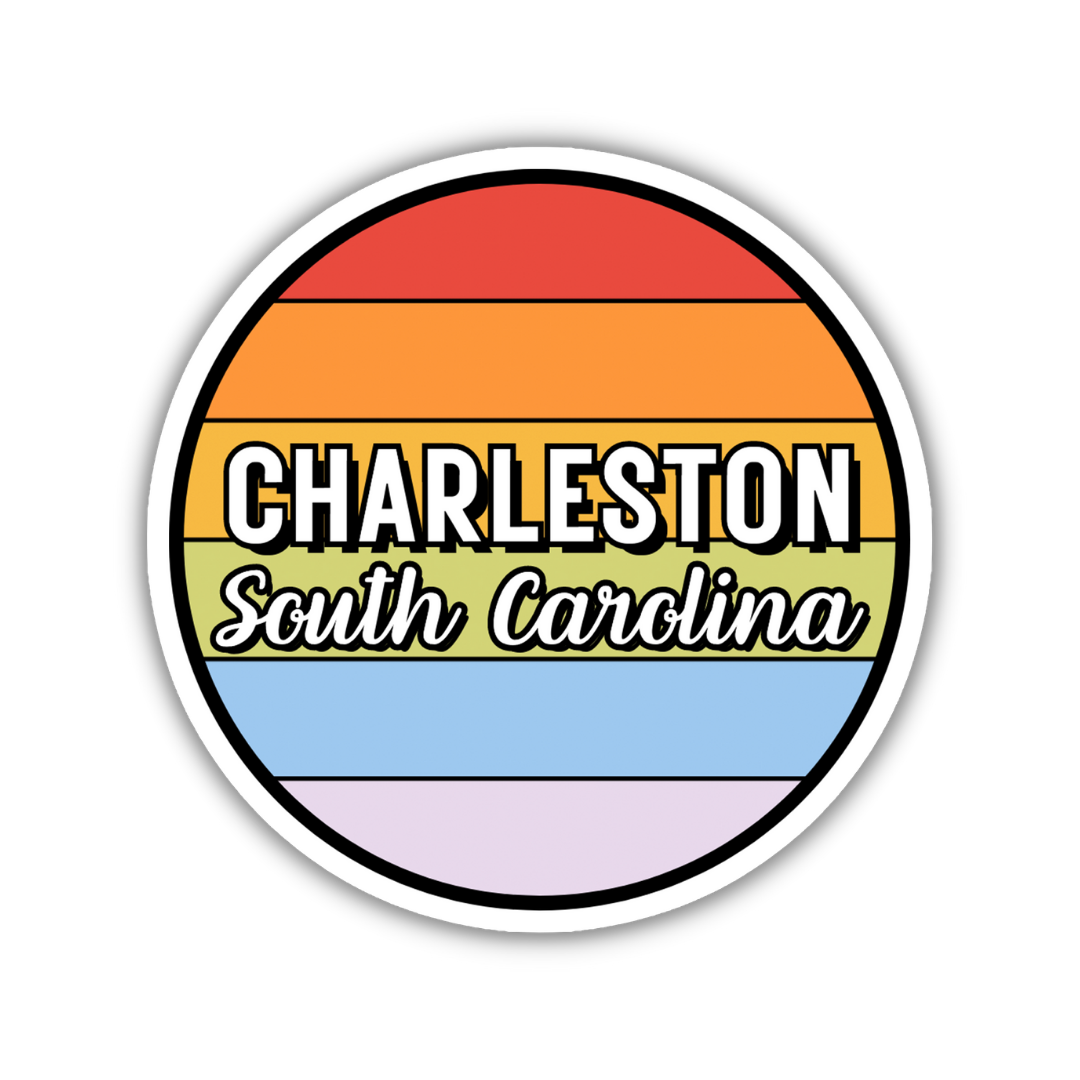 Charleston, South Carolina Circle Sticker