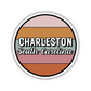 Charleston, South Carolina Circle Sticker