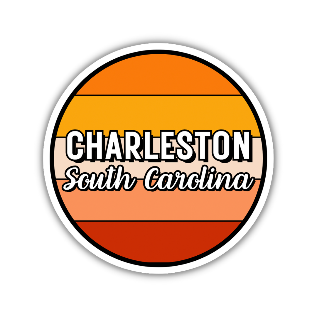 Charleston, South Carolina Circle Sticker