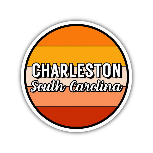 Charleston, South Carolina Circle Sticker
