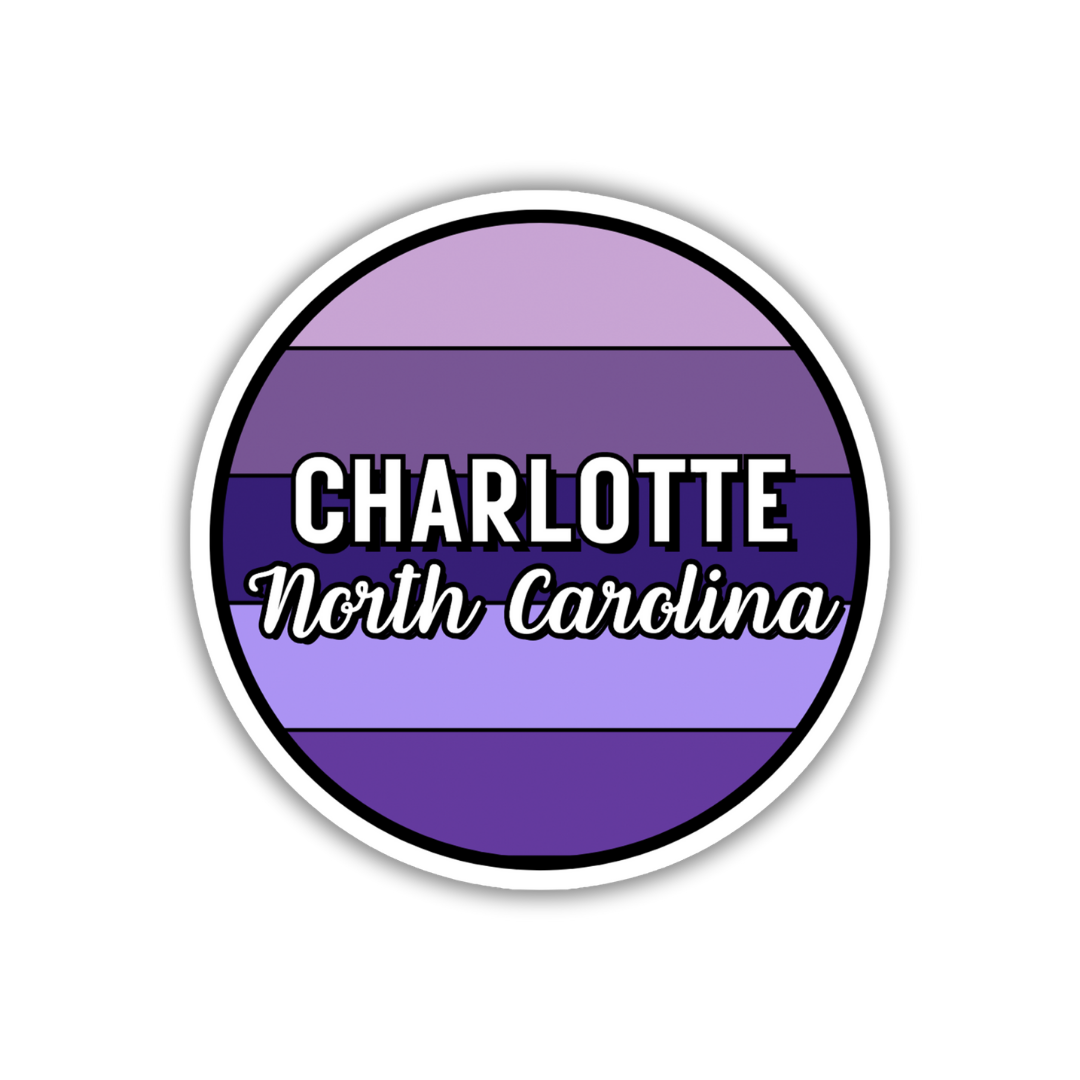 Charlotte, North Carolina Circle Sticker