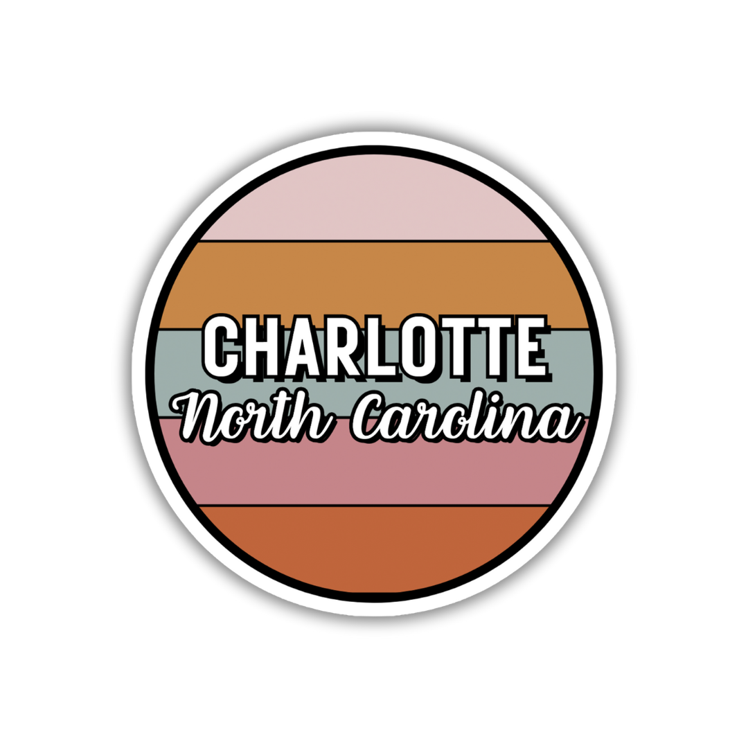 Charlotte, North Carolina Circle Sticker