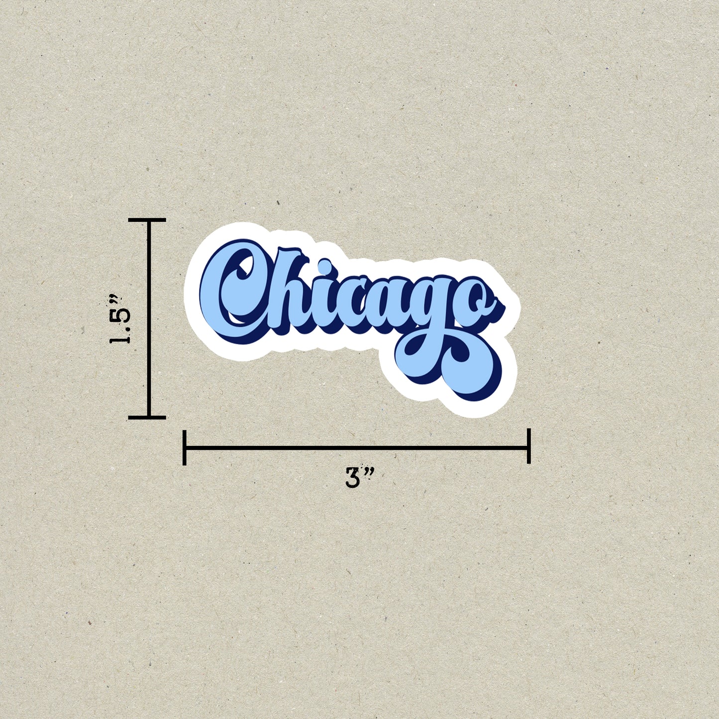 Chicago Vintage Sticker