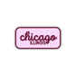 Chicago, Illinois Retro Travel Sticker – Colorful Vinyl Decal for Laptop, Water Bottle & Luggage