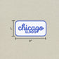 Chicago, Illinois Retro Travel Sticker – Colorful Vinyl Decal for Laptop, Water Bottle & Luggage