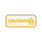 Cincinnati, Ohio Retro Travel Sticker – Colorful Vinyl Decal for Laptop, Water Bottle & Luggage