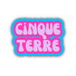 Cinque Terre Cloud Sticker