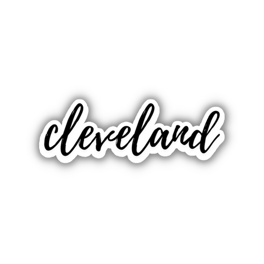 Cleveland Cursive Sticker