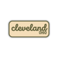Cleveland, Ohio Retro Travel Sticker – Colorful Vinyl Decal for Laptop, Water Bottle & Luggage