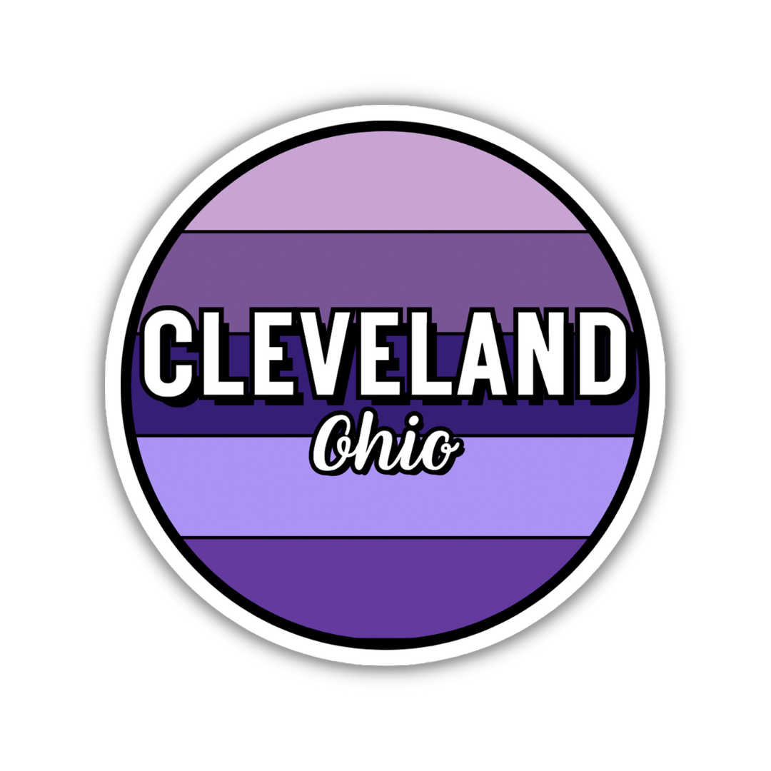 Cleveland, Ohio Circle Sticker