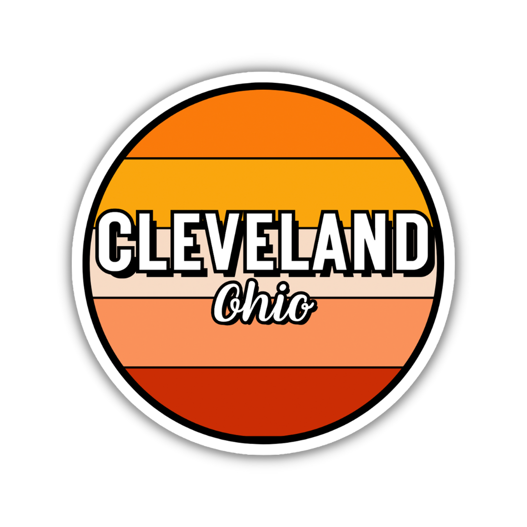 Cleveland, Ohio Circle Sticker