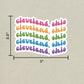 Cleveland, Ohio Retro Sticker