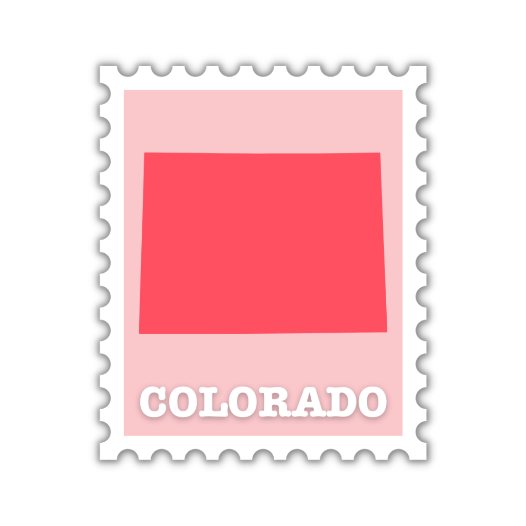 Colorado Stamp Sticker