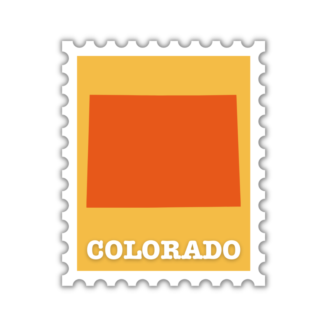 Colorado Stamp Sticker