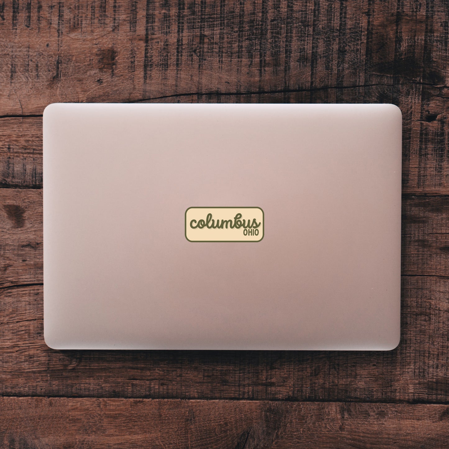 Columbus, Ohio Retro Travel Sticker – Colorful Vinyl Decal for Laptop, Water Bottle & Luggage