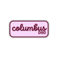 Columbus, Ohio Retro Travel Sticker – Colorful Vinyl Decal for Laptop, Water Bottle & Luggage