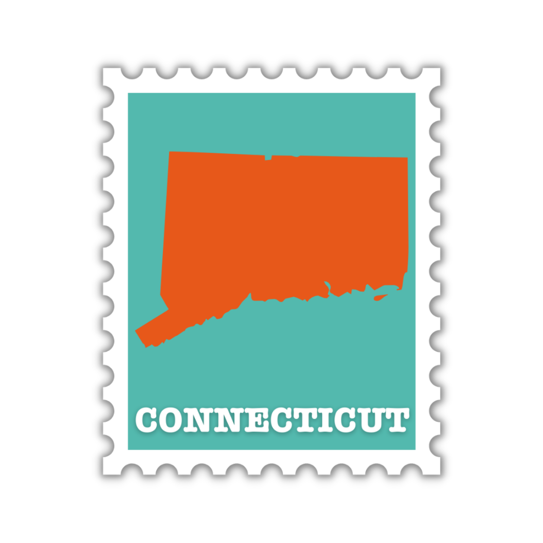 Connecticut Stamp Sticker