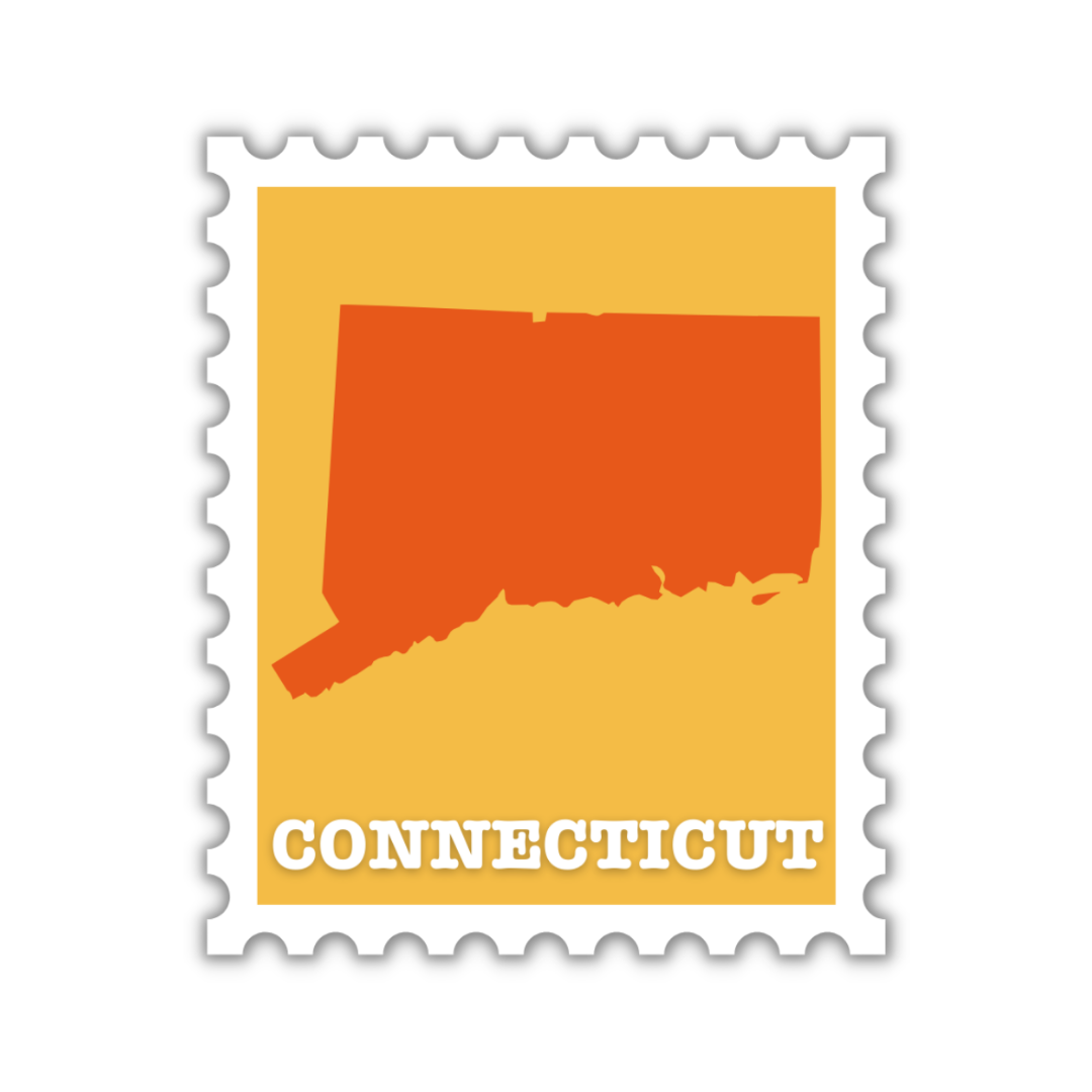 Connecticut Stamp Sticker