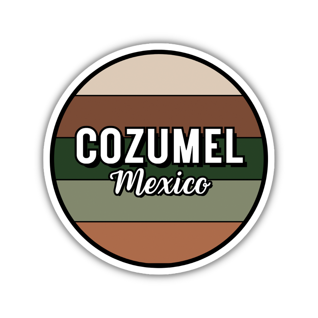 Cozumel, Mexico Circle Sticker