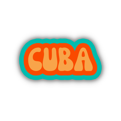 Cuba Cloud Sticker