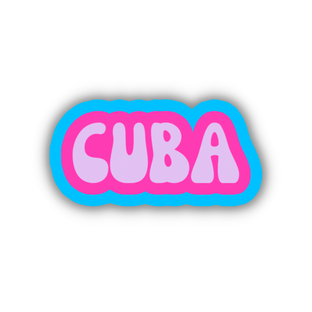 Cuba Cloud Sticker