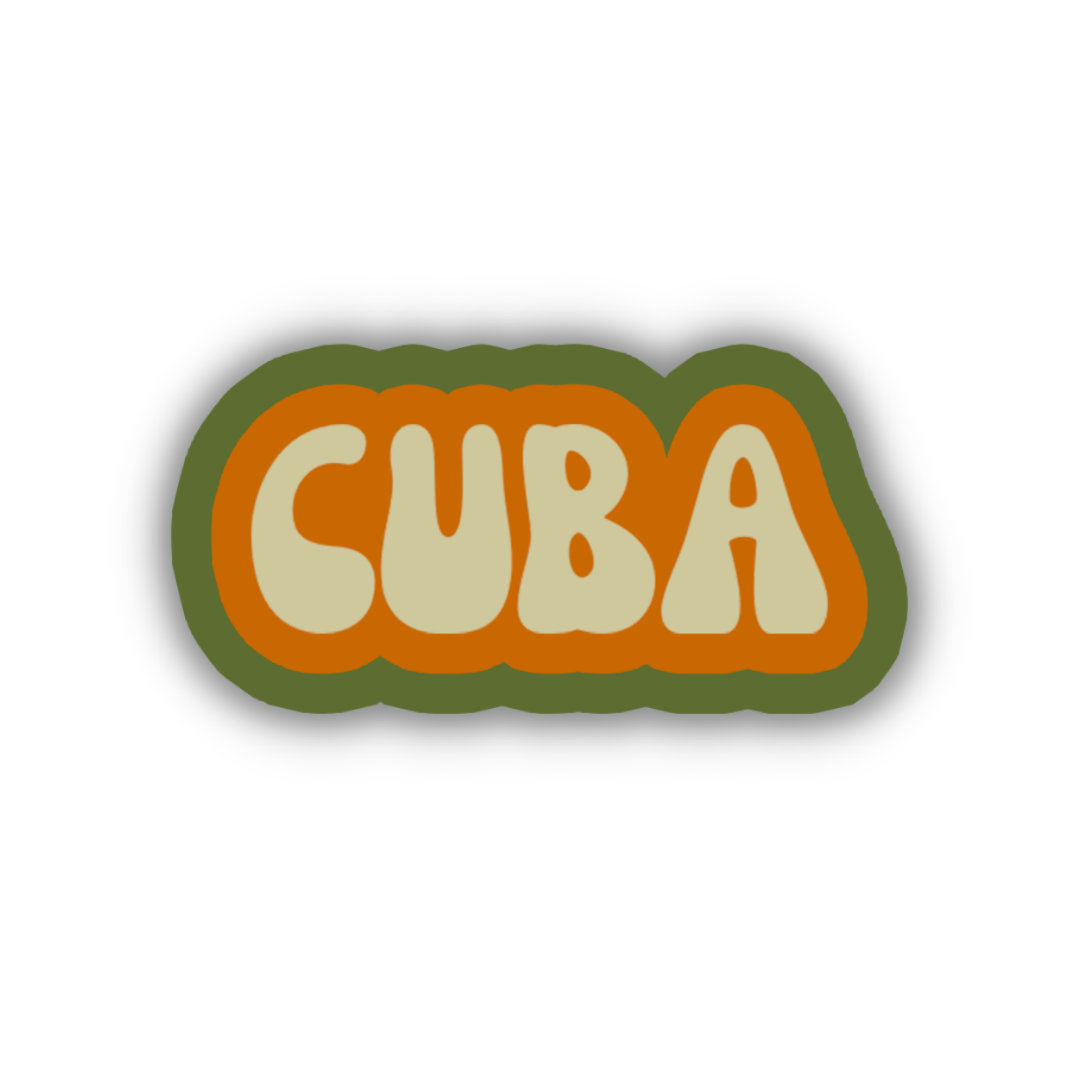 Cuba Cloud Sticker