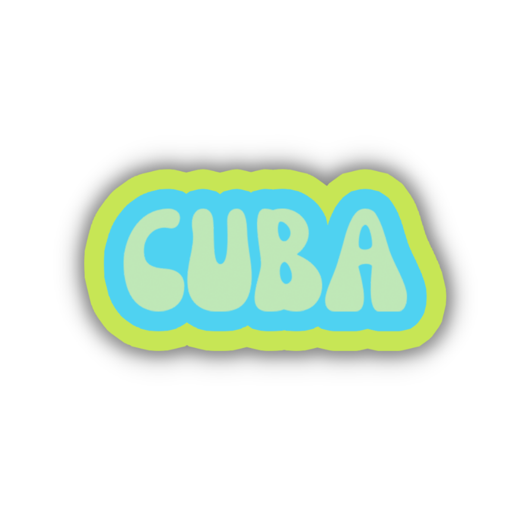 Cuba Cloud Sticker