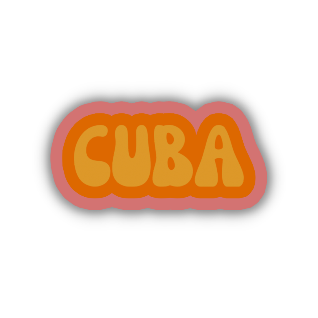 Cuba Cloud Sticker