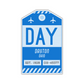 DAY Vintage Luggage Tag Sticker