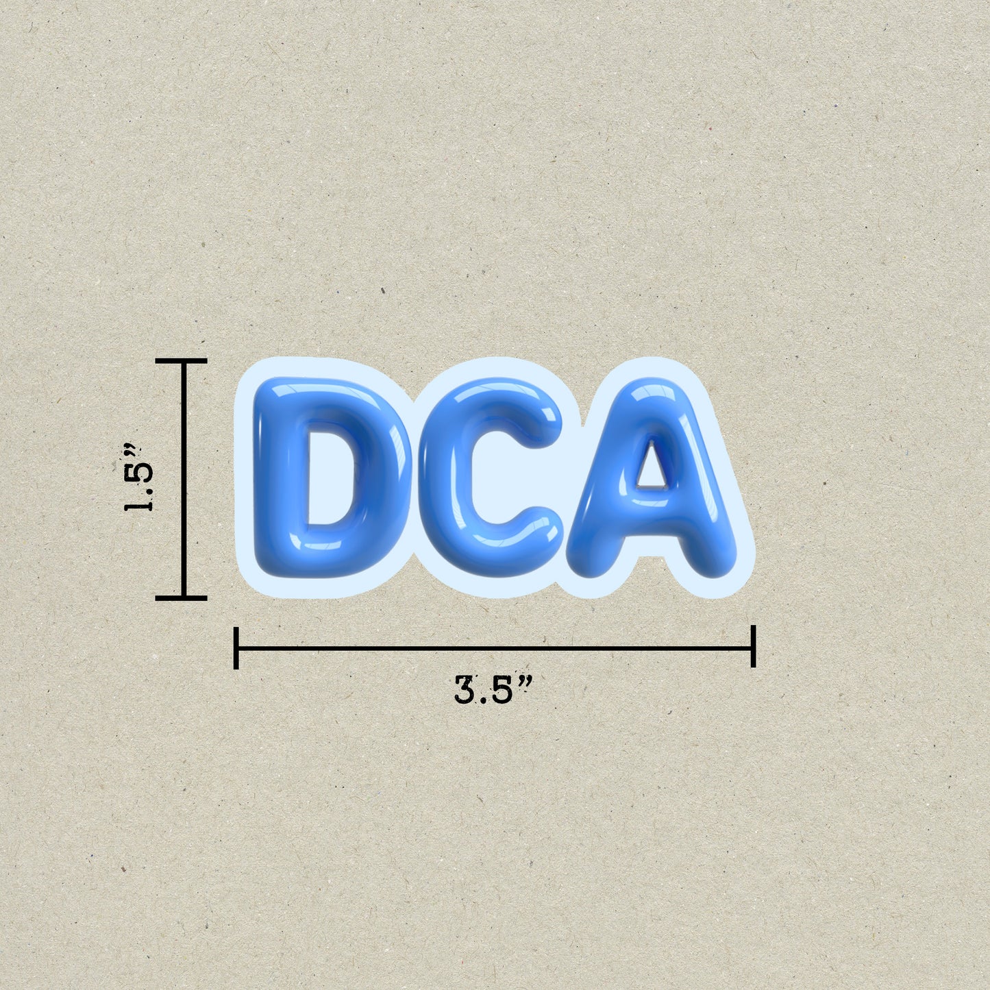 DCA Bubble Sticker