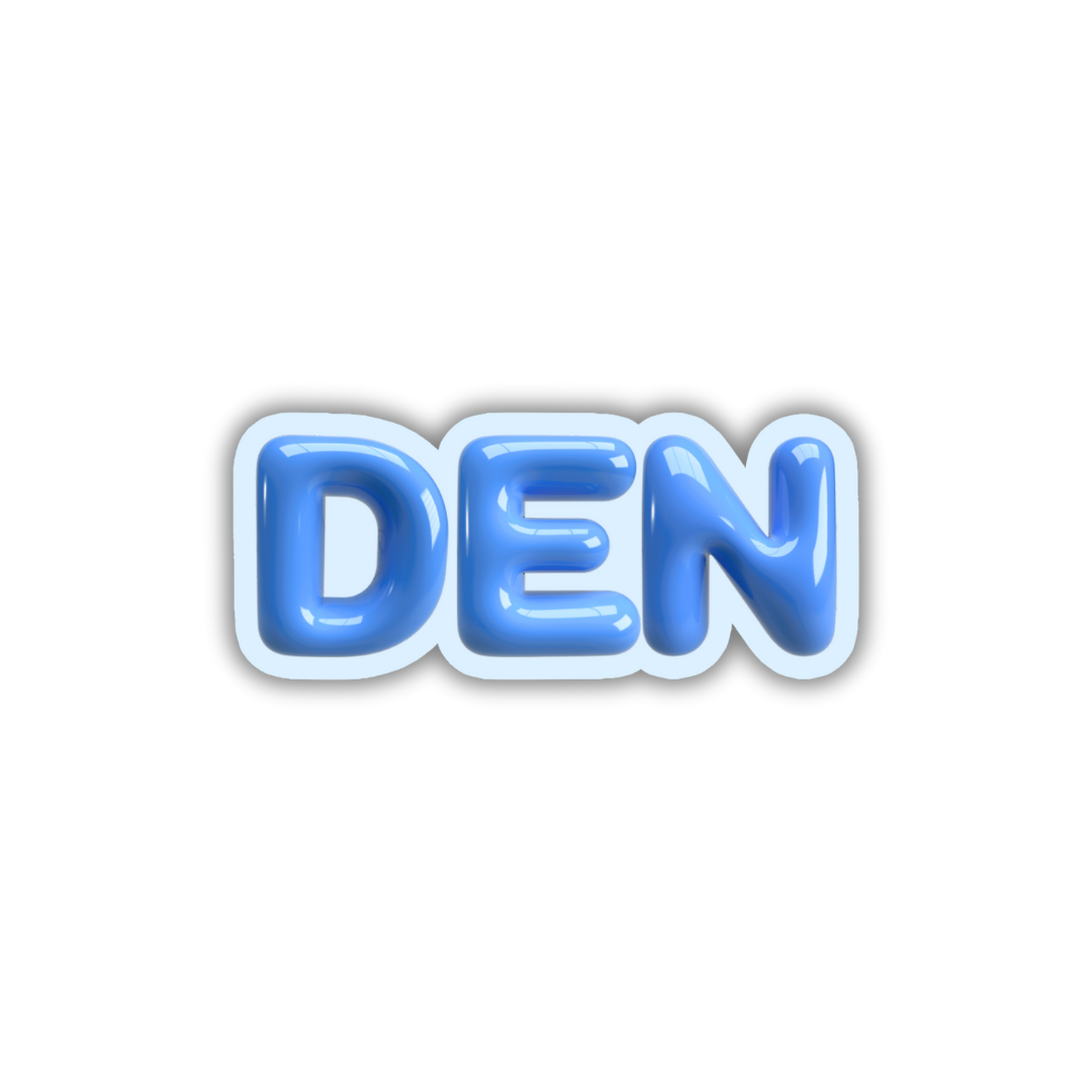 DEN Bubble Sticker