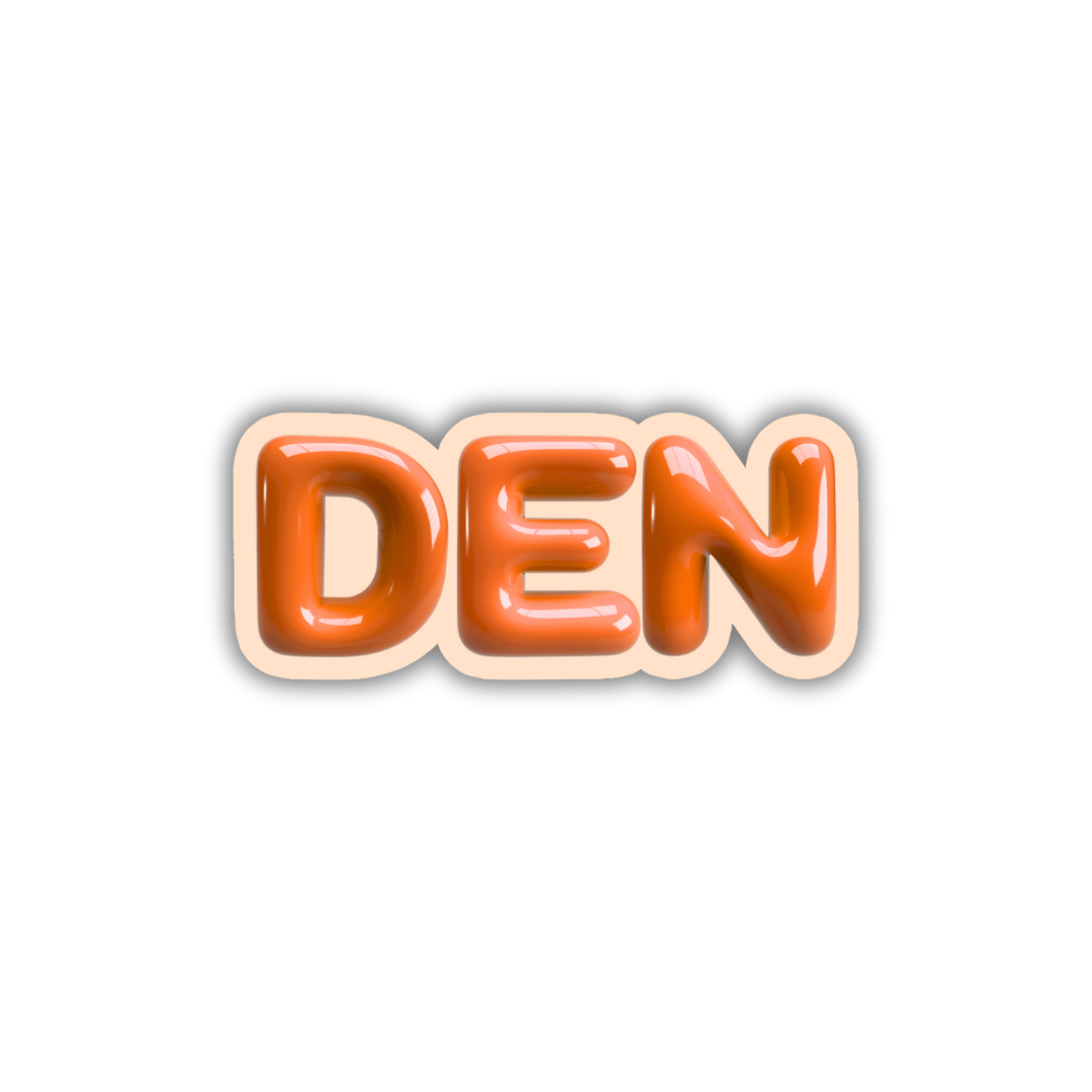 DEN Bubble Sticker