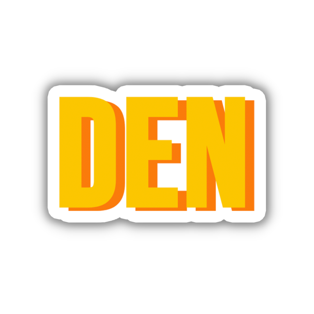 DEN Double Layered Sticker