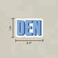 DEN Double Layered Sticker