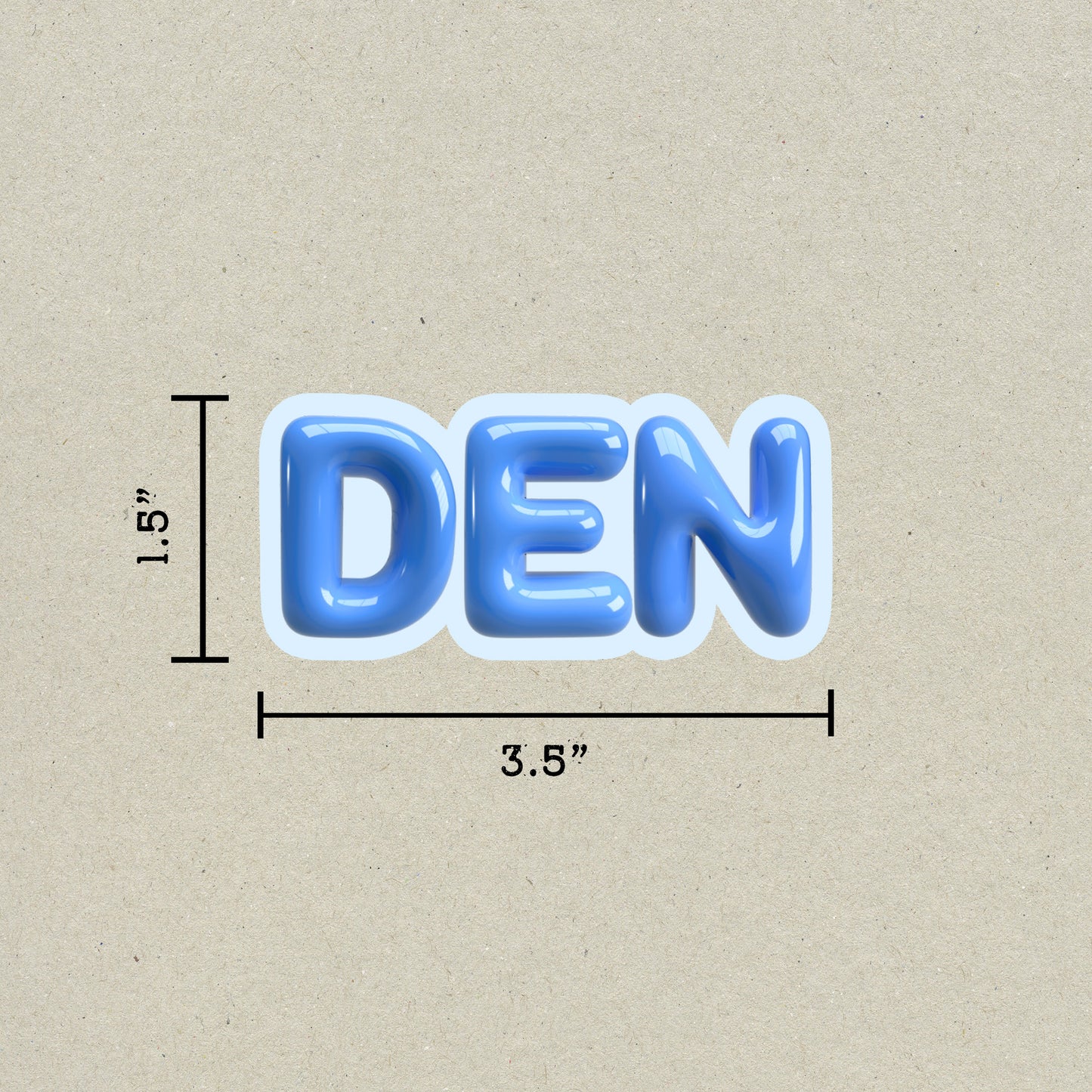 DEN Bubble Sticker