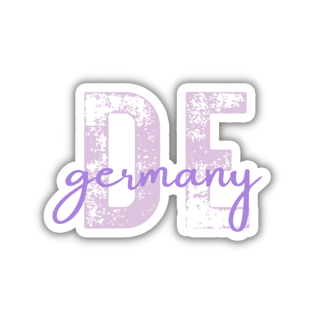 Germany Country Code Sticker