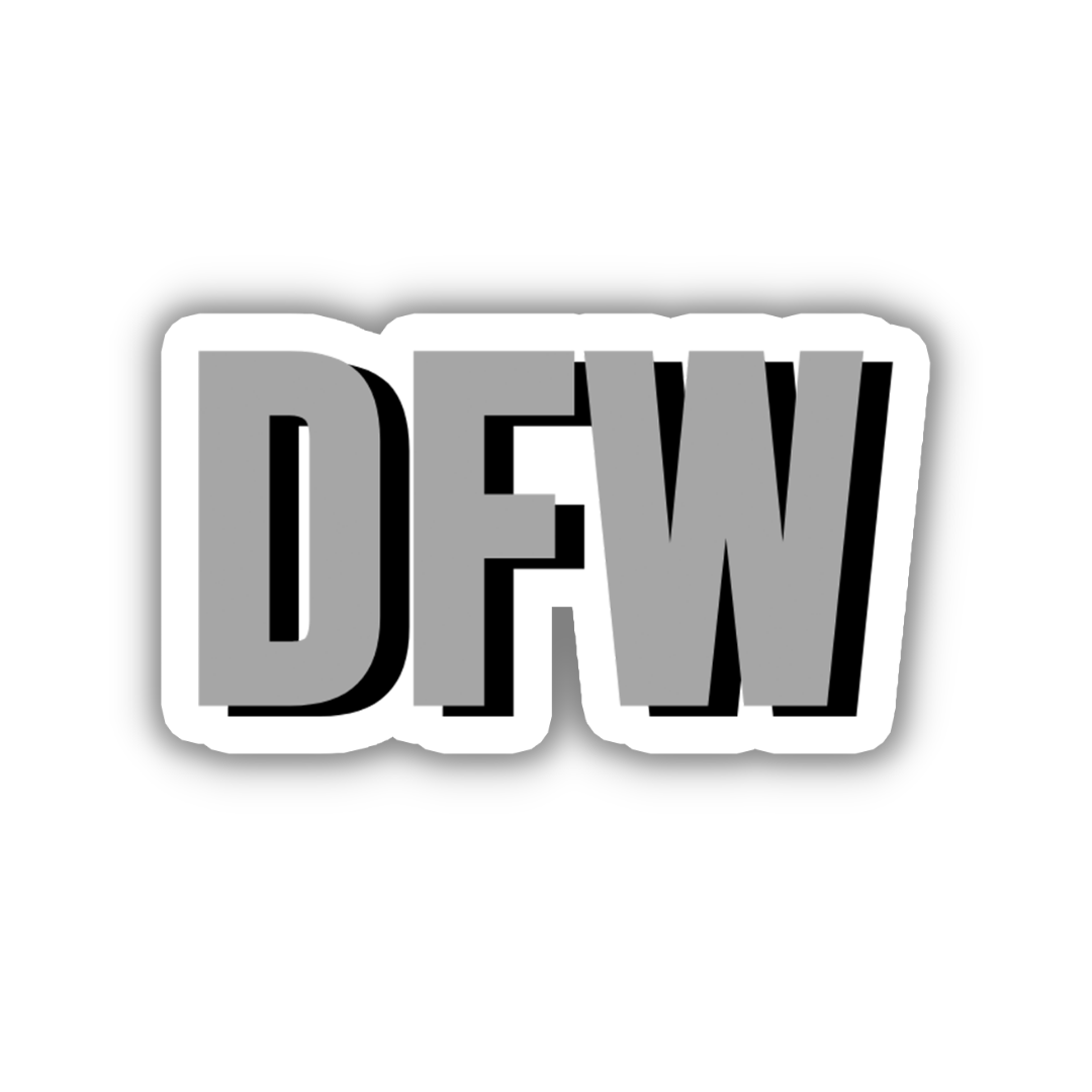 DFW Double Layered Sticker