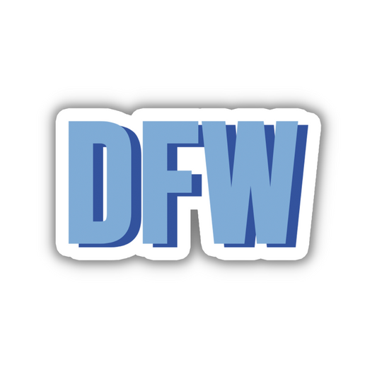 DFW Double Layered Sticker