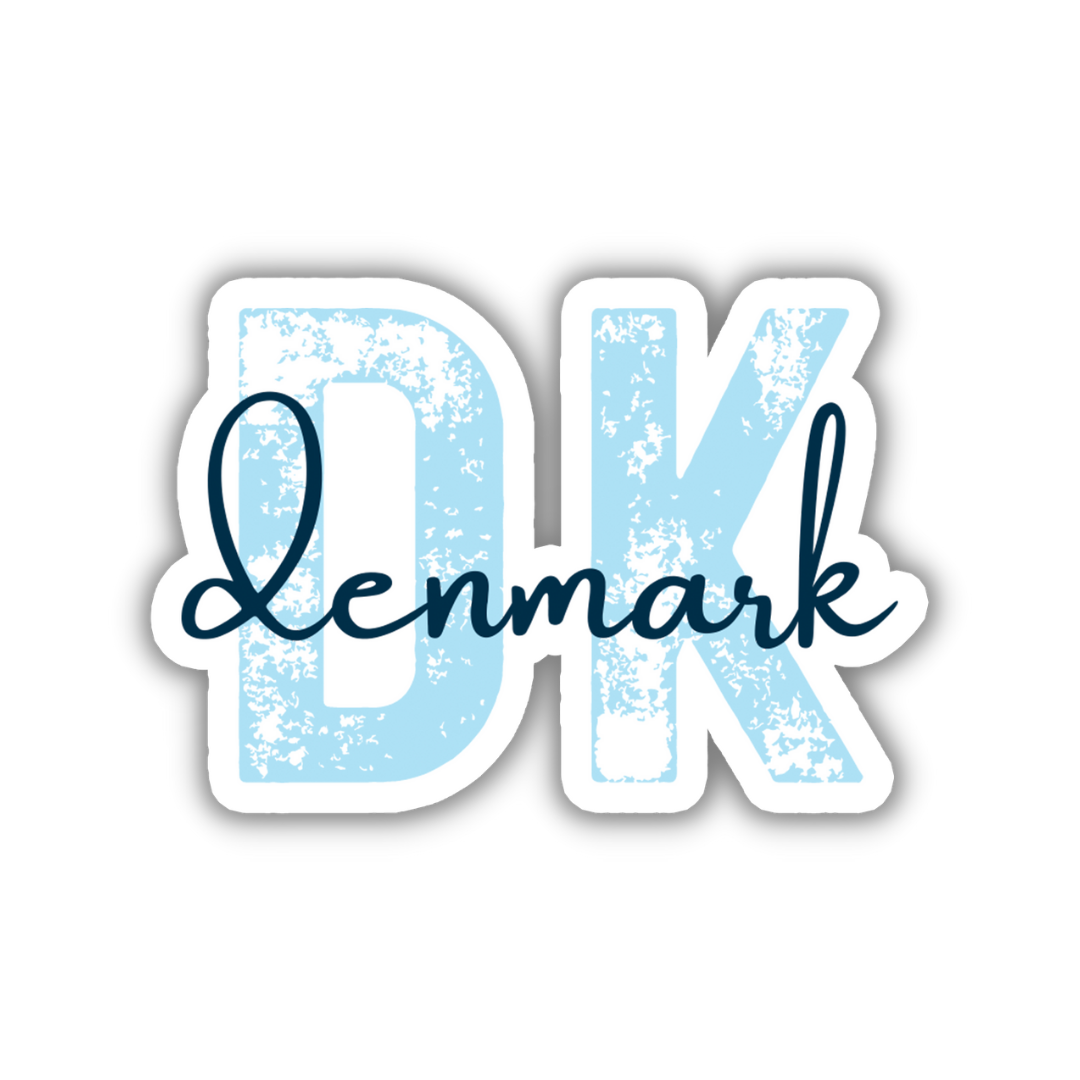 Denmark Country Code Sticker