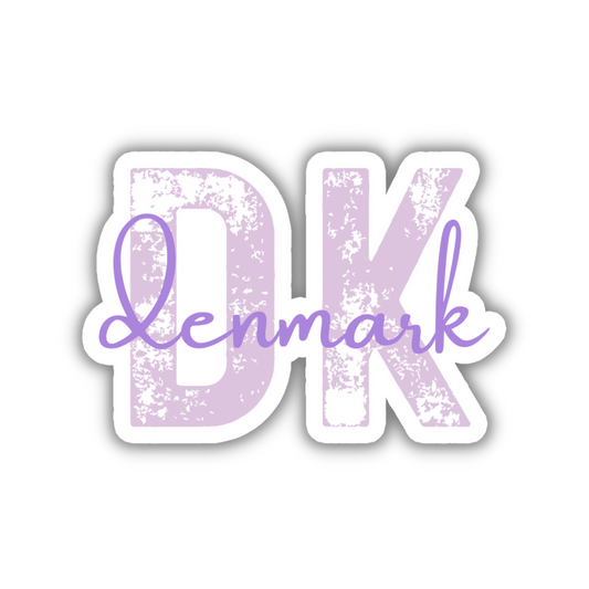 Denmark Country Code Sticker