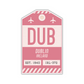 DUB Vintage Luggage Tag Sticker